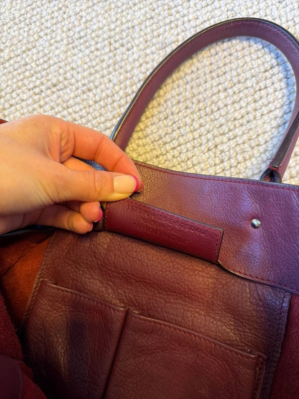Balenciaga burgundy Papier bag