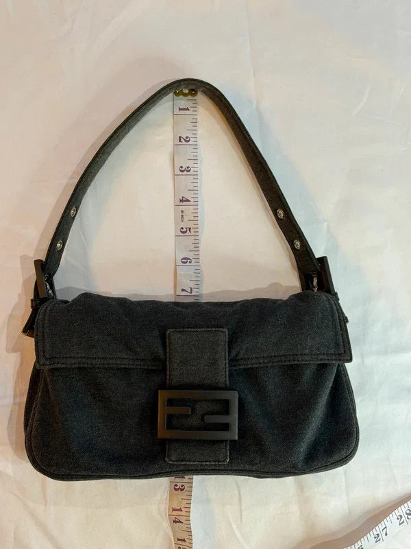 Fendi Baguette Shoulder Bag Grey